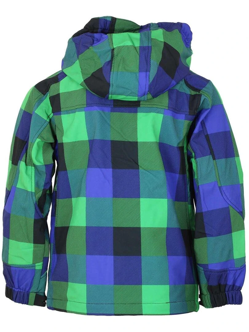 Blouson softshell garçon ECINA PEAK MOUNTAIN Vert