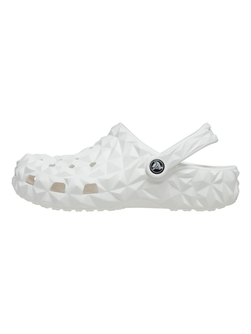 Sabot à Enfiler Crocs Classic Geometric Cloq Blanc