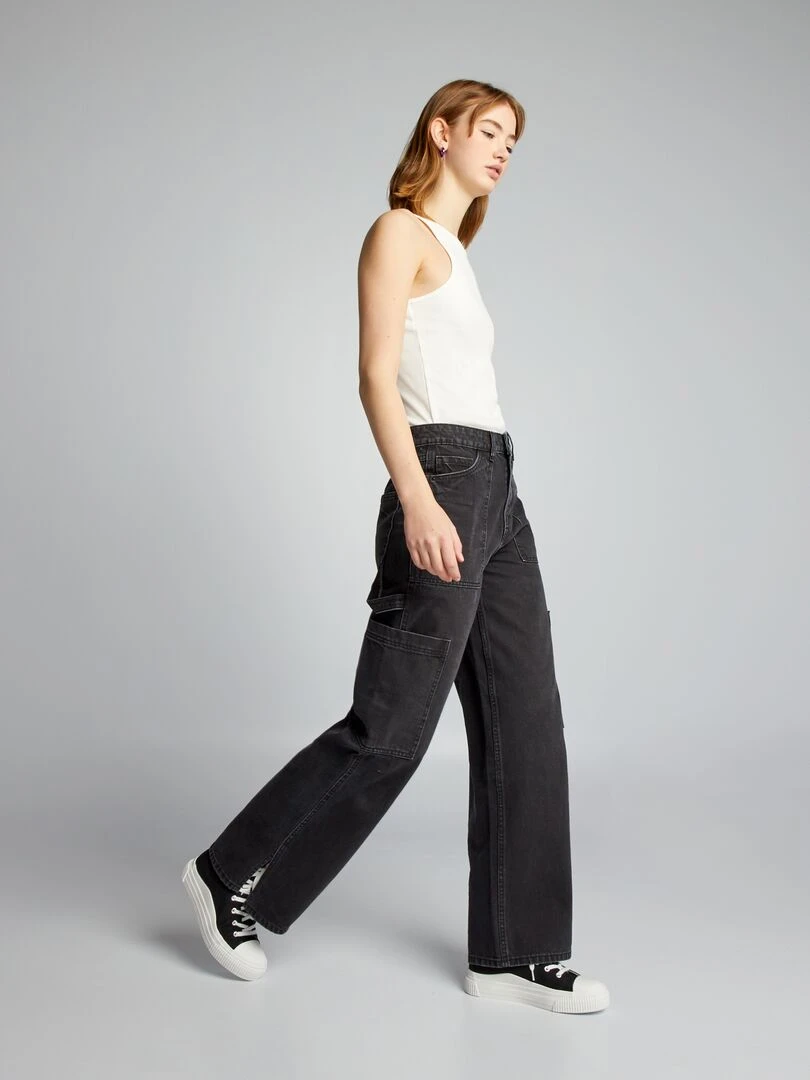 Jean straight multipoches Noir