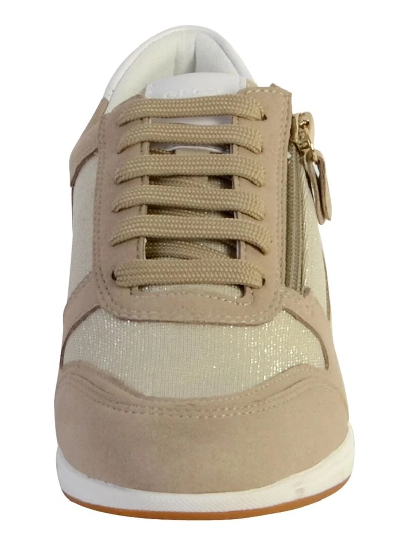 Basket Geox D Avery A   GLIT.TEXT+SYNT.SUE   Beige