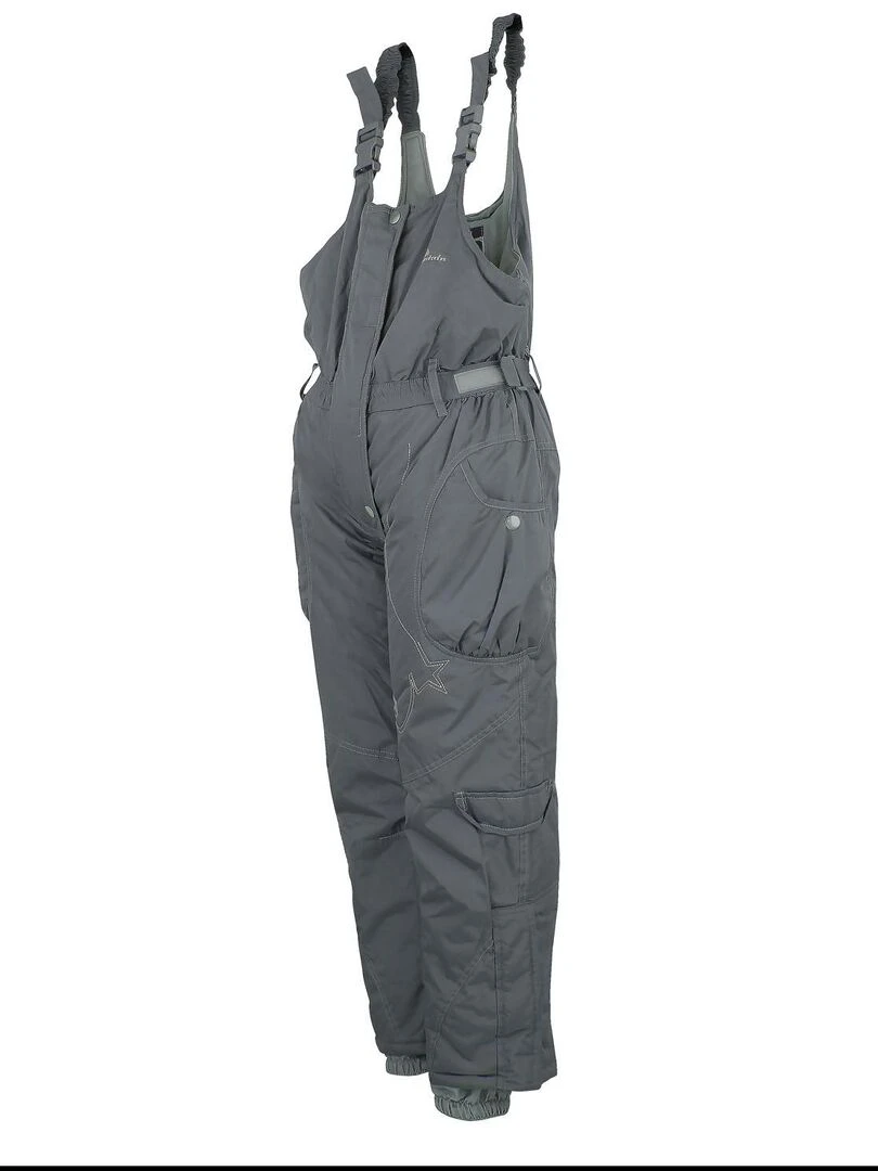 Salopette de ski fille FOMBLUX   PEAK MOUNTAIN   Gris