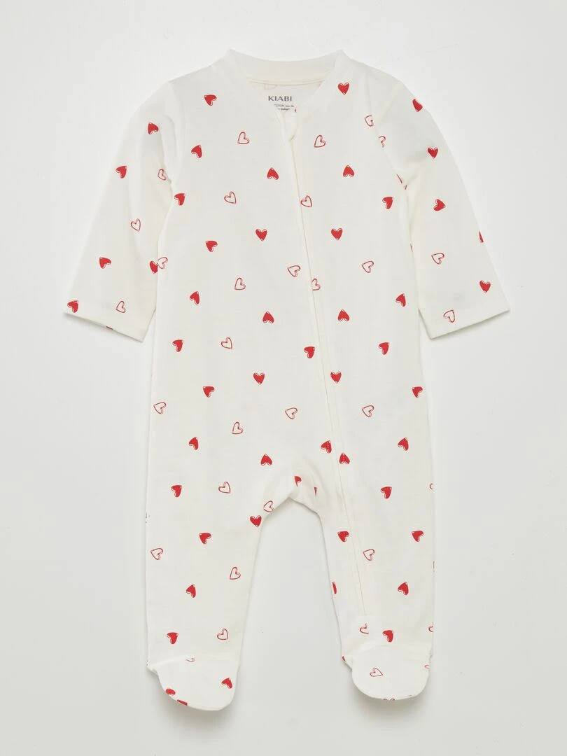 Pyjama dors bien à motif Blanc
