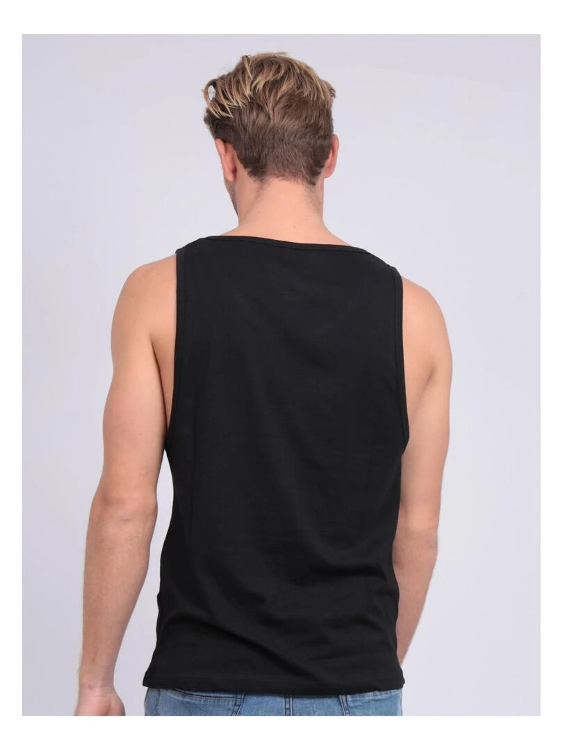 Débardeur col rond pur coton NOSTA Noir