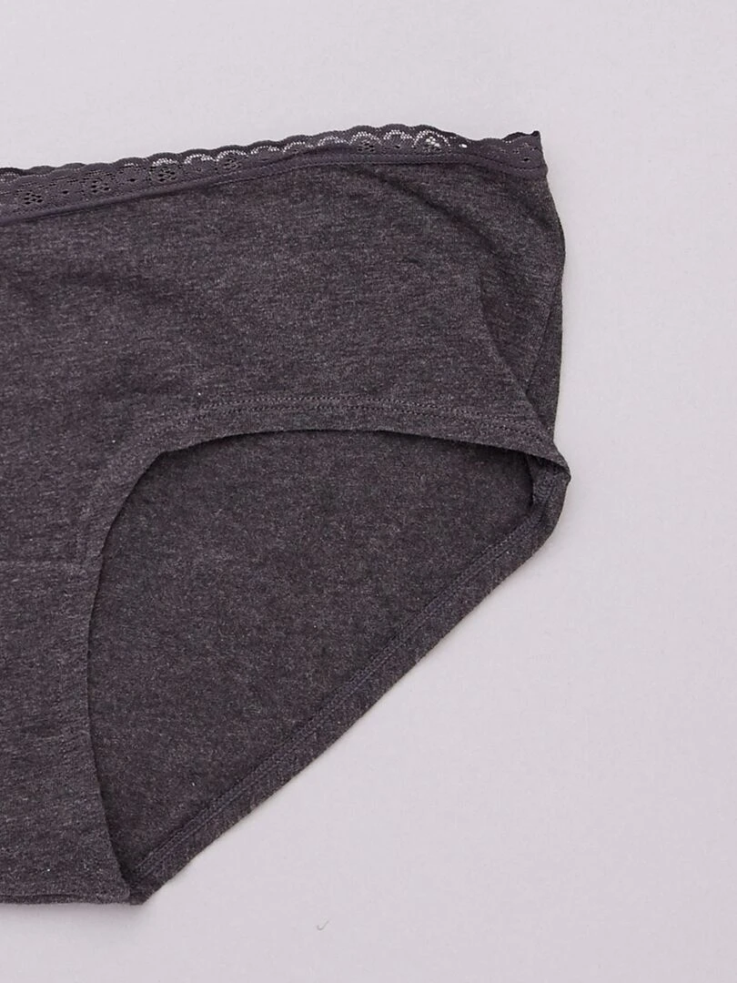 Lot de 3 shorties maternité   noir/gris clair/gris foncé