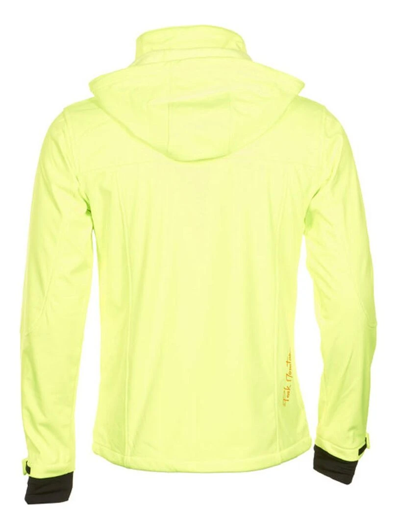 Blouson softshell garçon ECANNE PEAK MOUNTAIN Jaune