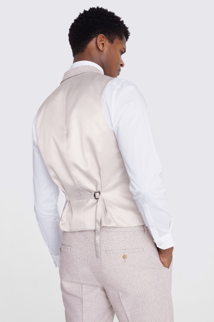 Off White Check Waistcoat Buy Online at Moss