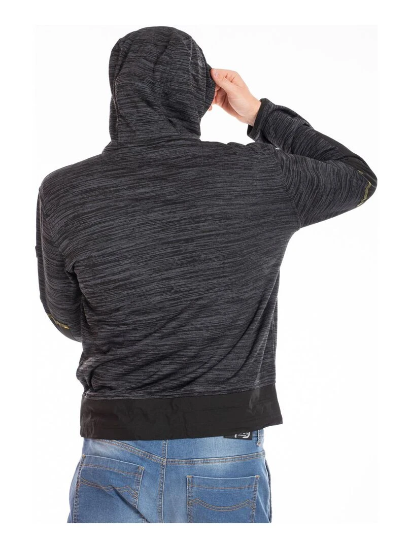 Sweat micro polaire renforcé ALDER 'Rica Lewis'   Noir