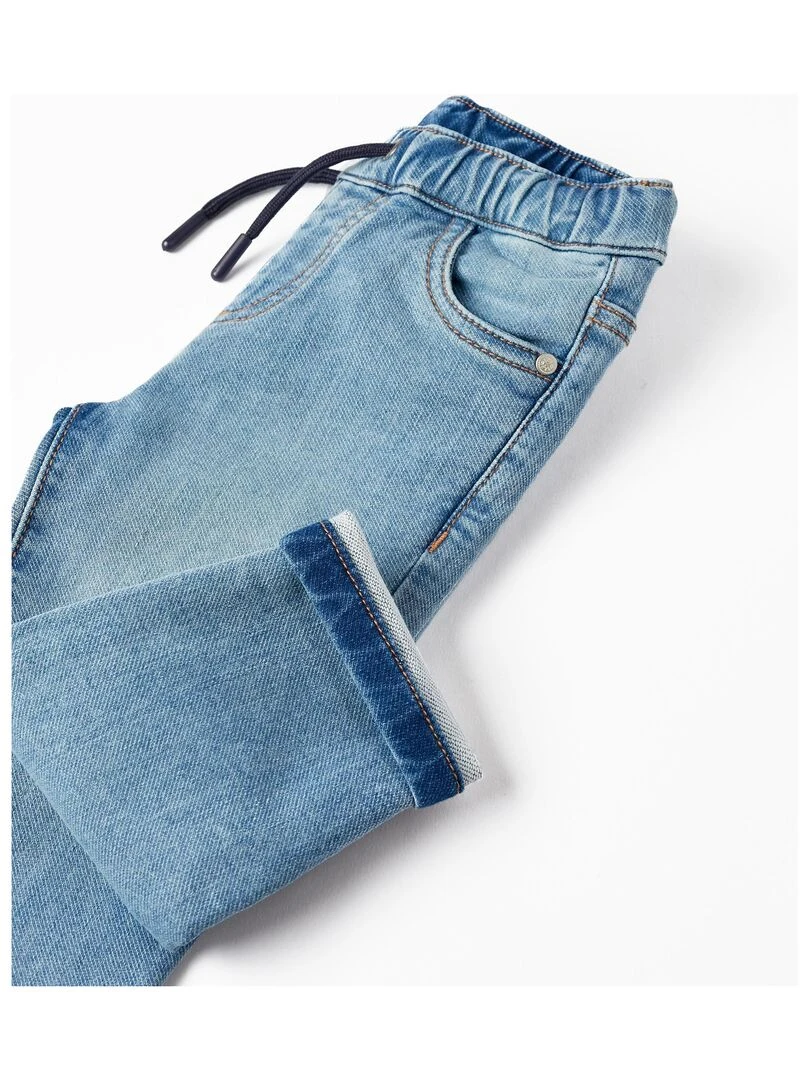 Pantalon de sport en jean pour bébé garçon  NATURE TAKEOVER   Bleu clair