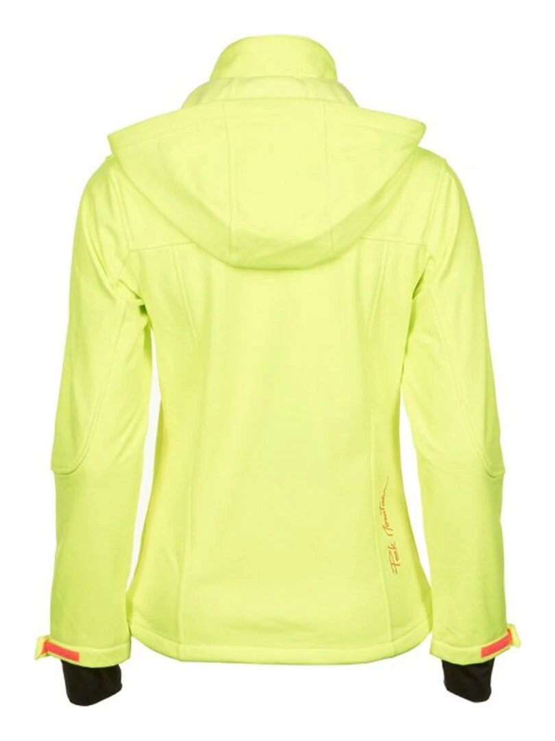 Blouson softshell fille GANNE PEAK MOUNTAIN Jaune