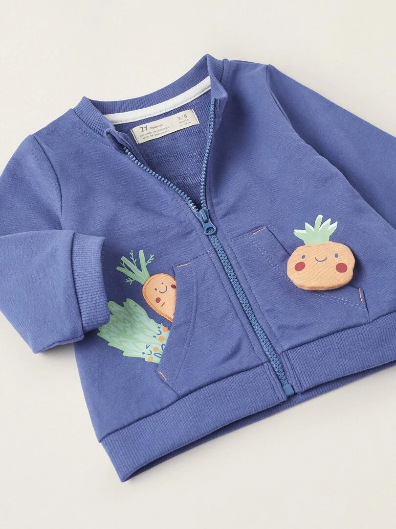 Manteau avec Jouet en Tissu + Pantalon pour Nouveau Né  NATURE TAKEOVER   Bleu