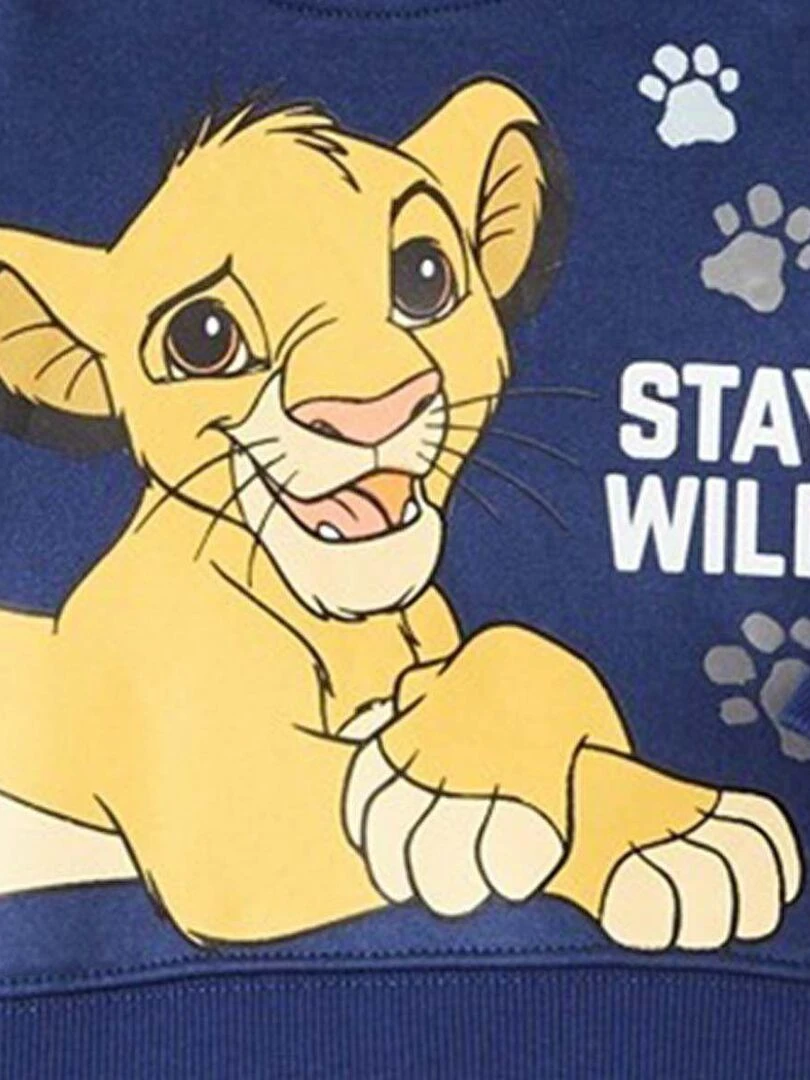 Disney   Ensemble ​​Sweat pantalon bébé garçon Imprimé Le Roi Lion   Bleu marine