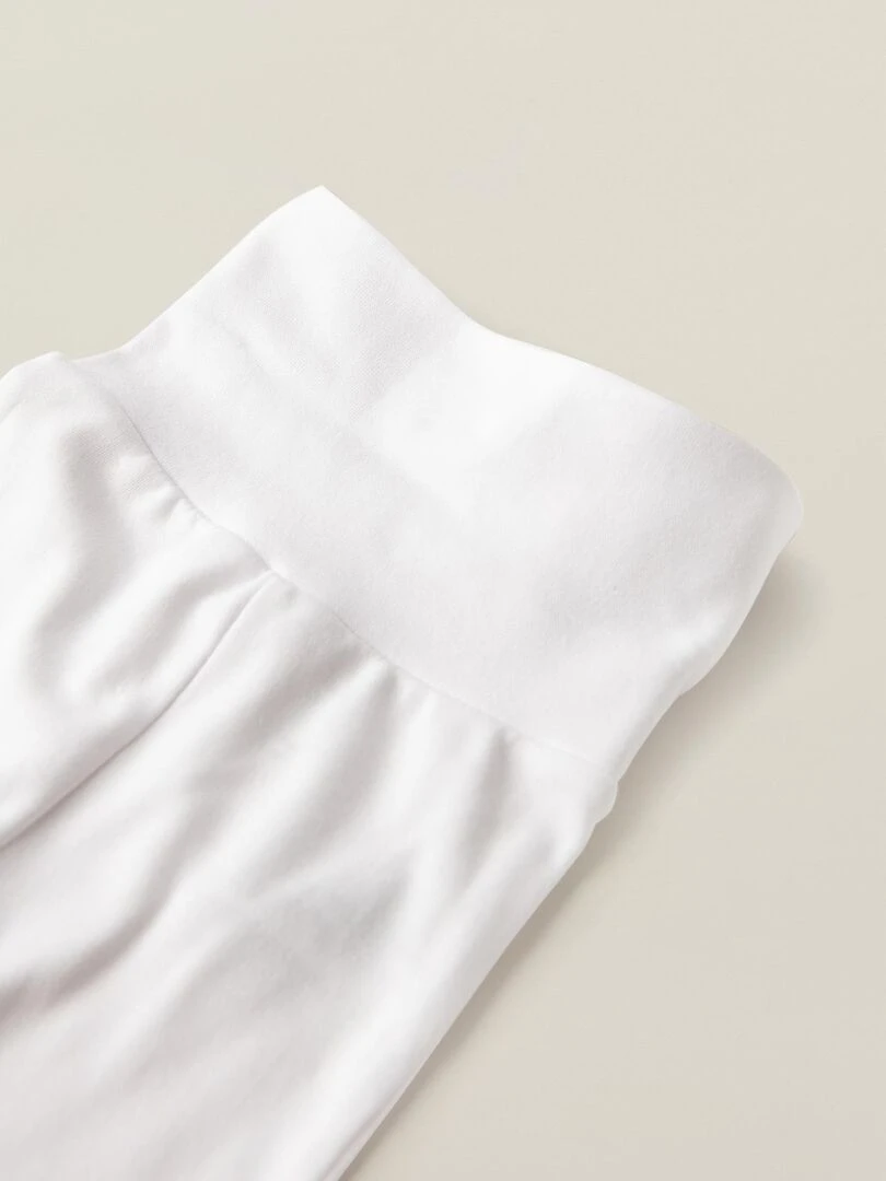 Lot de cuatre pantalons à pied essentials line 'Zippy'   Blanc Argenté