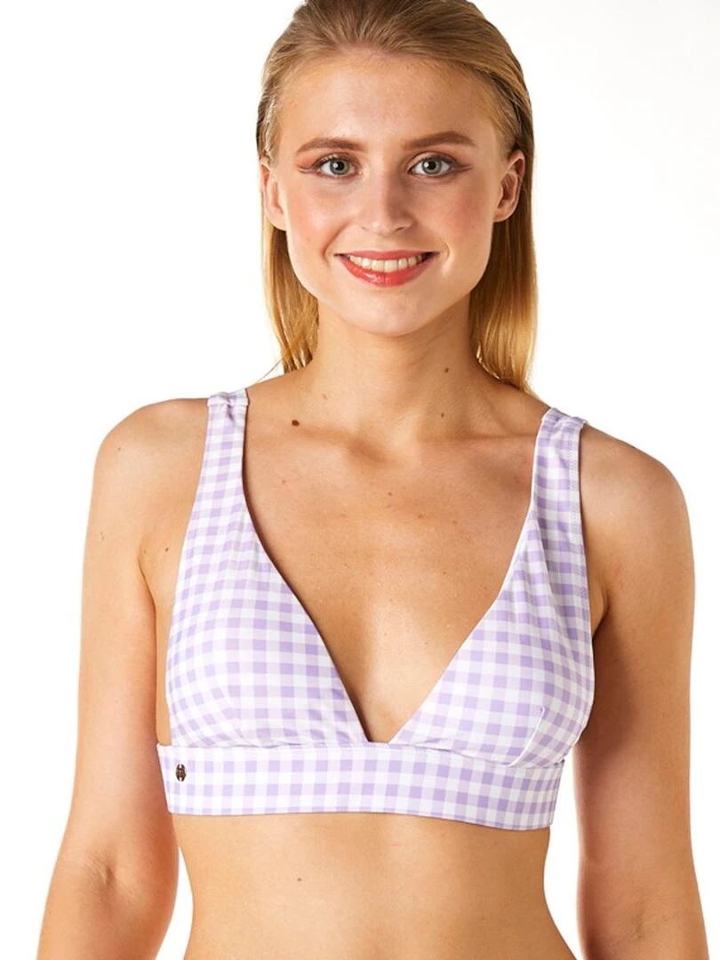 Haut de maillot triangle LEGENDE Brigitte Bardot Bain Violet