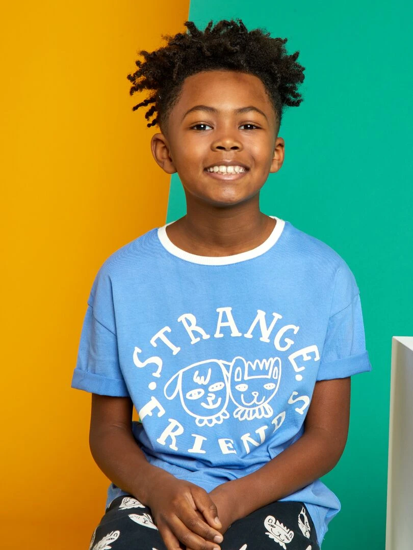 T shirt à col rond X Little Bad Wolf   Bleu