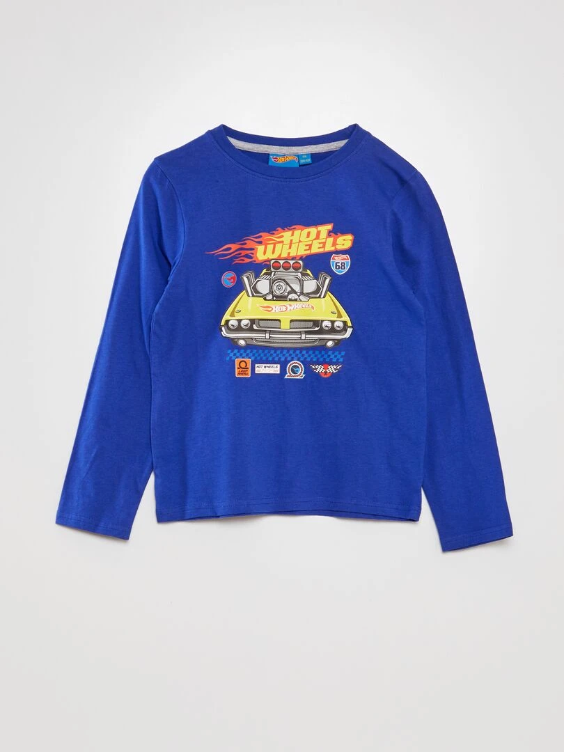 Pyjama 'Hot Wheels ' t shirt + pantalon   2 pièces   Bleu