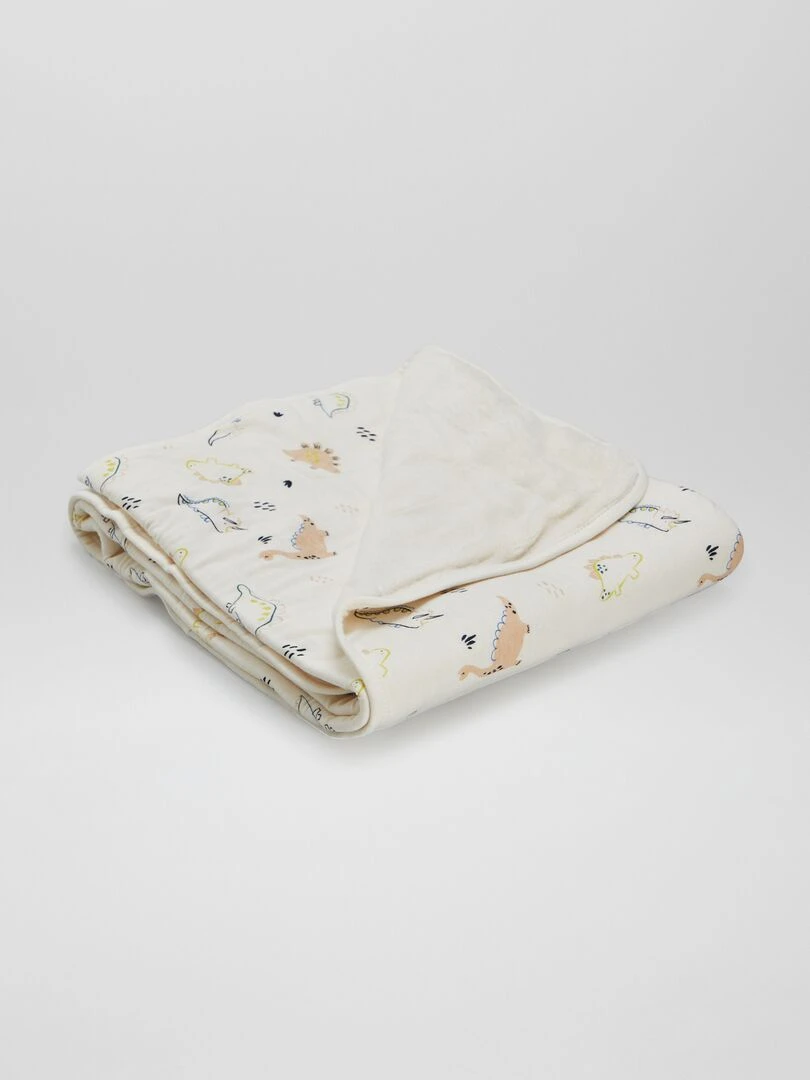 Couverture en polaire Blanc 'dinosaure'