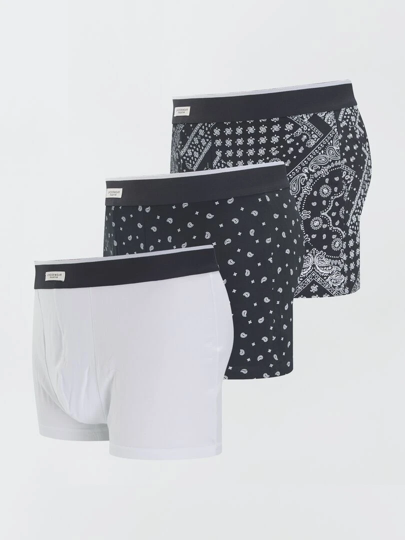 Lot de 3 boxers   Noir