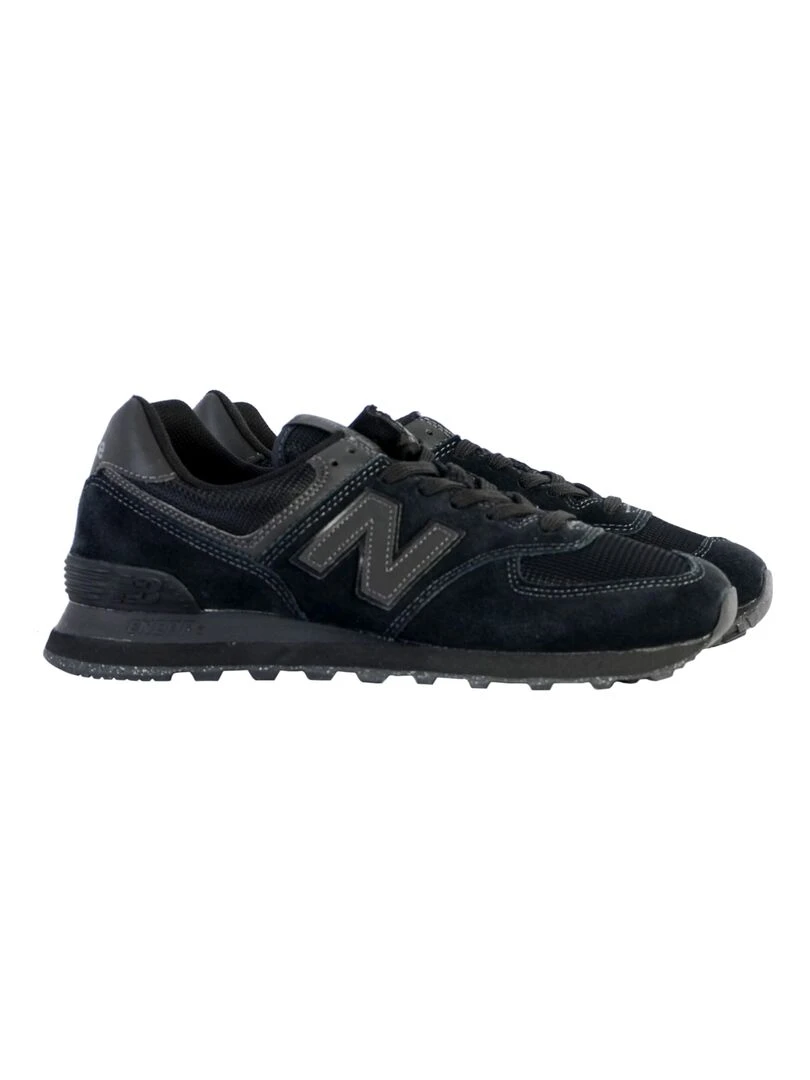 Basket Cuir New Balance 574   Noir