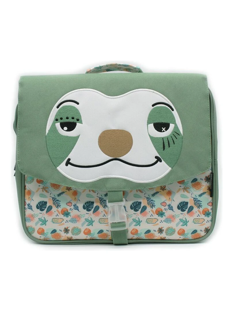 Cartable A4 maternelle Chillos le paresseux Vert