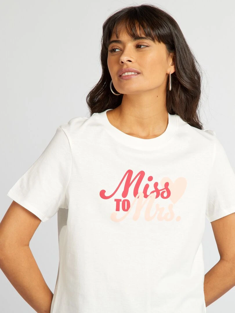 Tee shirt spécial EVJF   Miss to Mrs