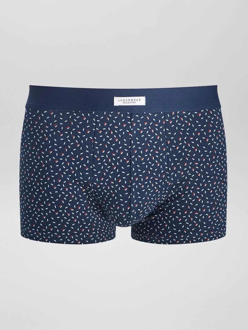 Lot 3 boxers stretch   Bleu