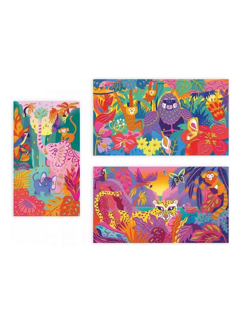 Peinture 3D Jungle Tableaux   N/A