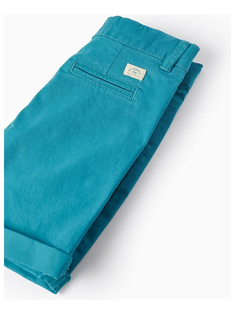 Short Chino en Coton pour Bébé Garçon   Bleu