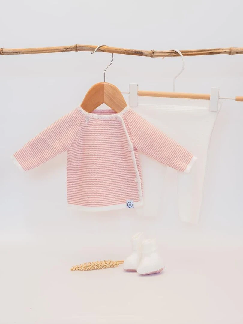 Coffret de naissance Milleraies Blanc Rose