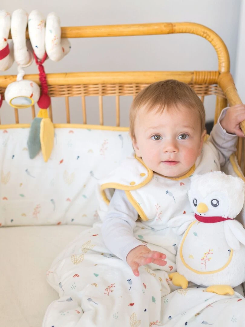 Peluche Musicale Chouette   Blanc