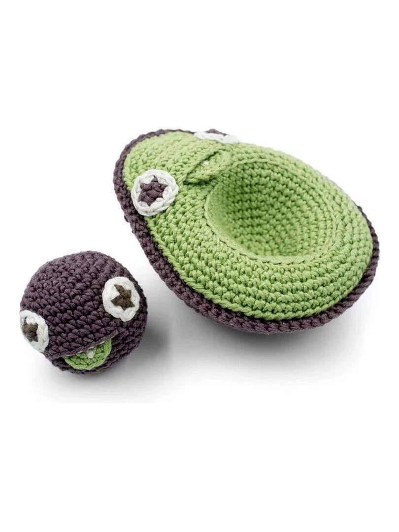 Doudou Hochet Avocat coton BIO N/A