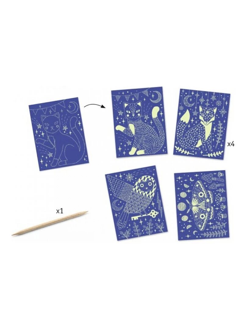 Dans La Nuit Carte A Gratter Phospho N/A
