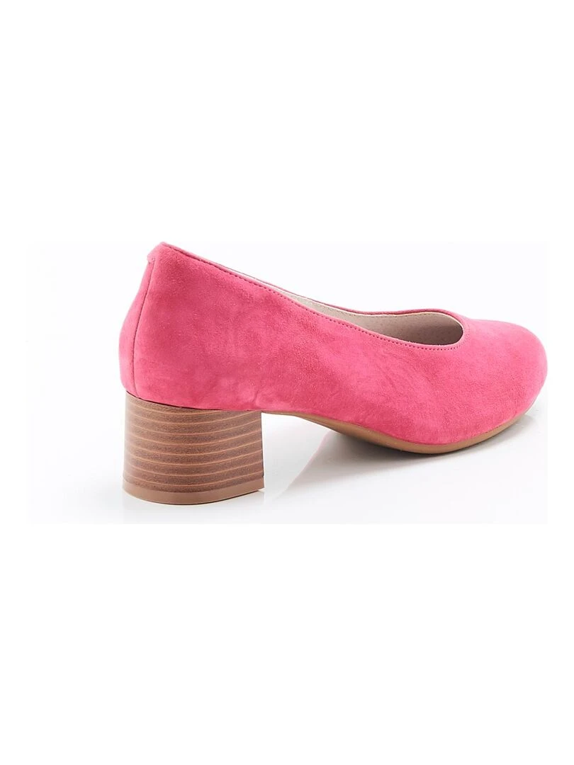 Escarpins aspect croco ou irisé   Damart   Magenta