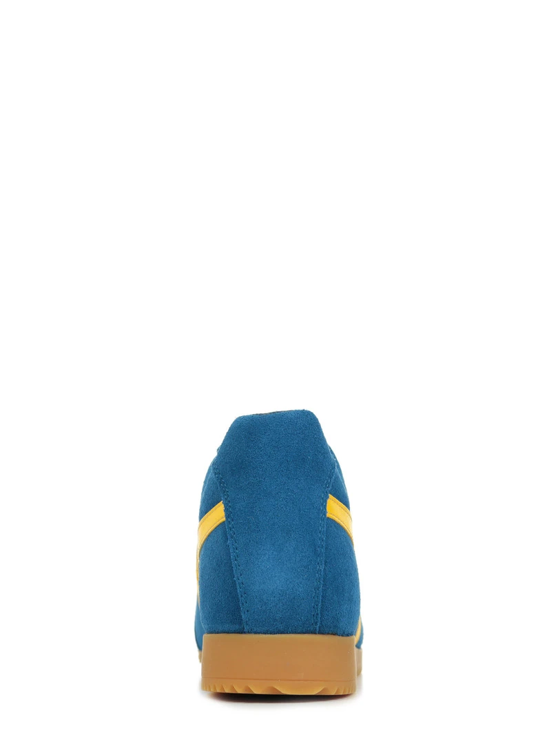 Baskets Gola Harrier Suede   Bleu Jaune