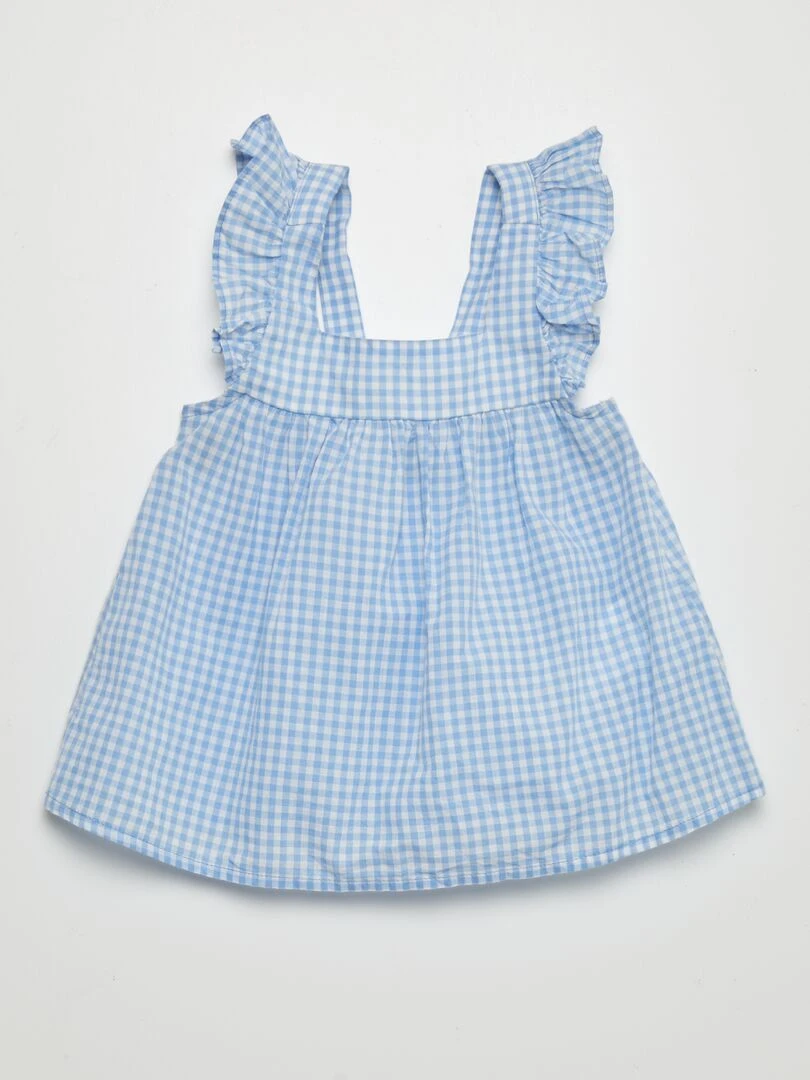 Ensemble blouse + culotte 2 pièces Bleu