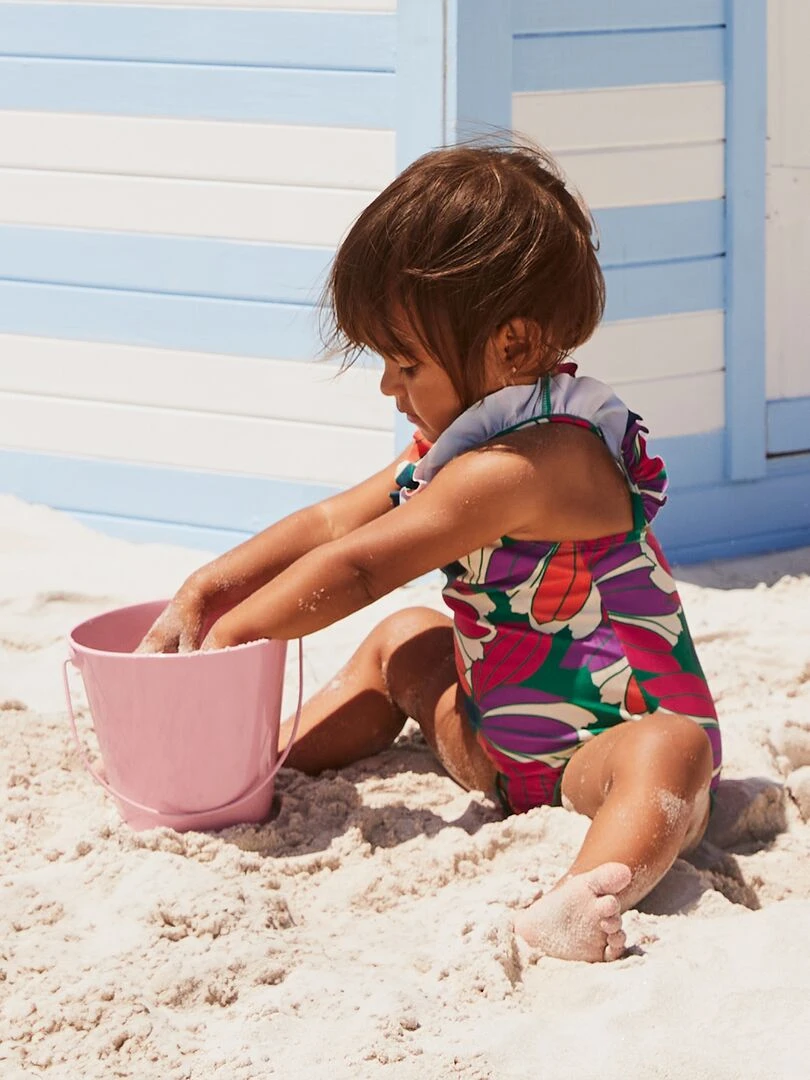 Maillot de bain imprimé   1 pièce   Multicolore