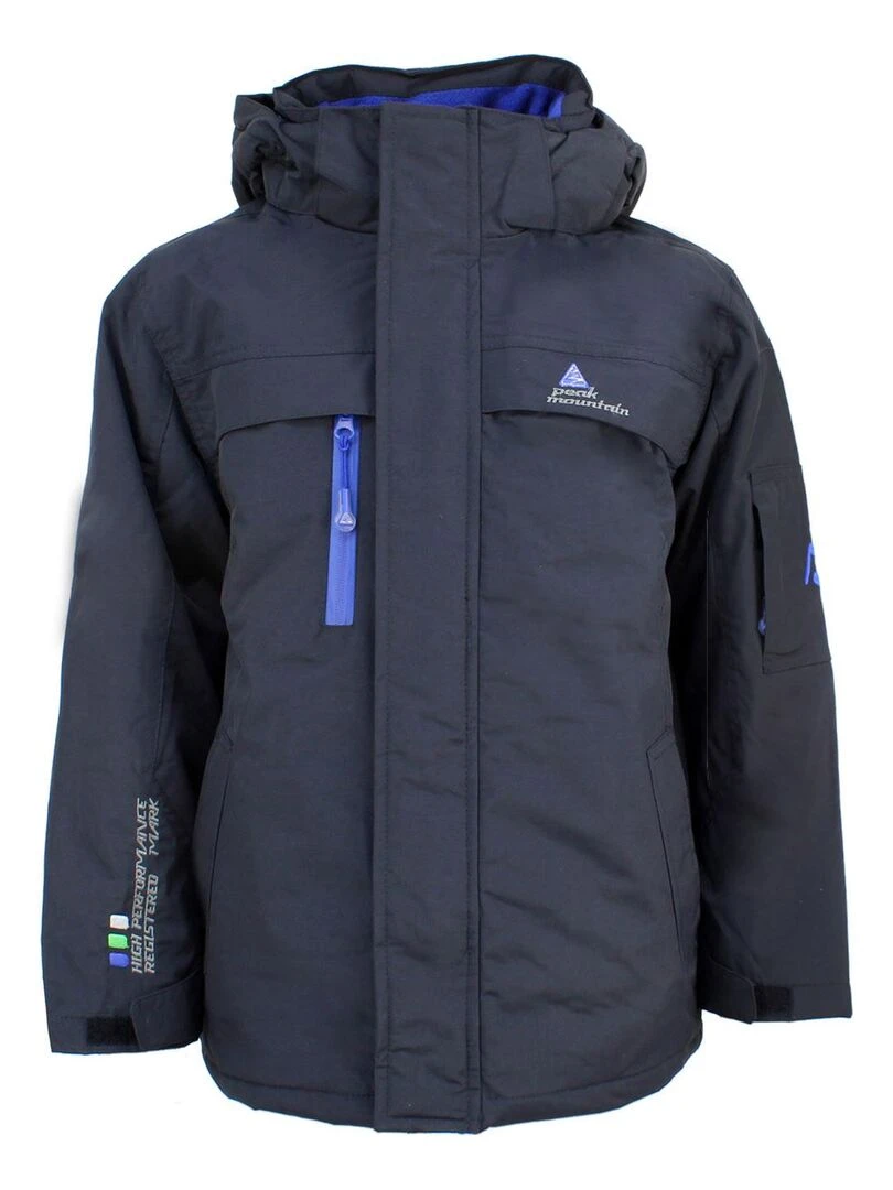 Parka de ski garçon ECADIK PEAK MOUNTAIN Gris