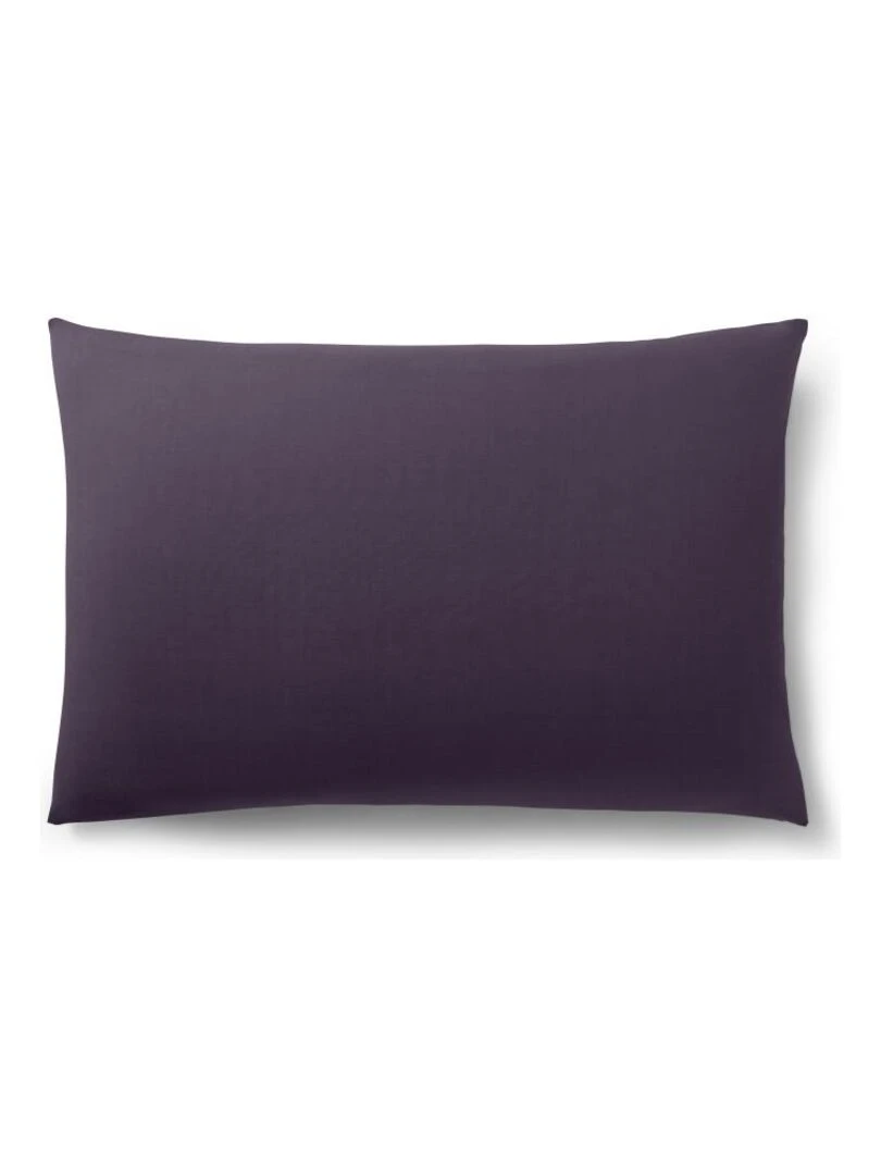 Taie D'oreiller Prune 50 X 70 Cm/ 100% Coton / 57 Fils/cm² Violet