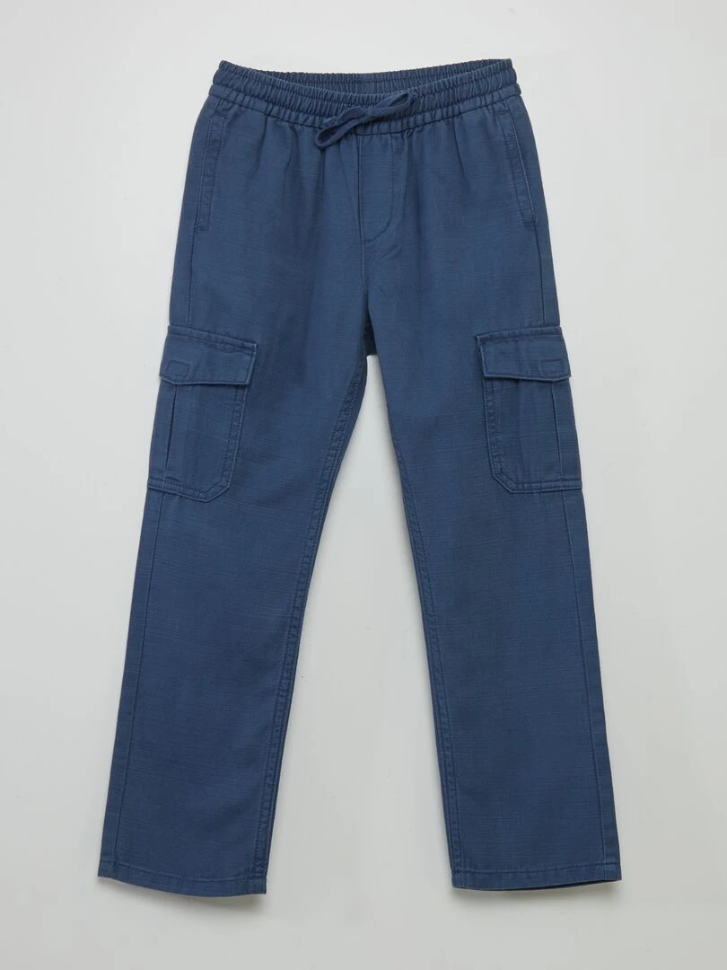 Pantalon avec poches à rabat Marine