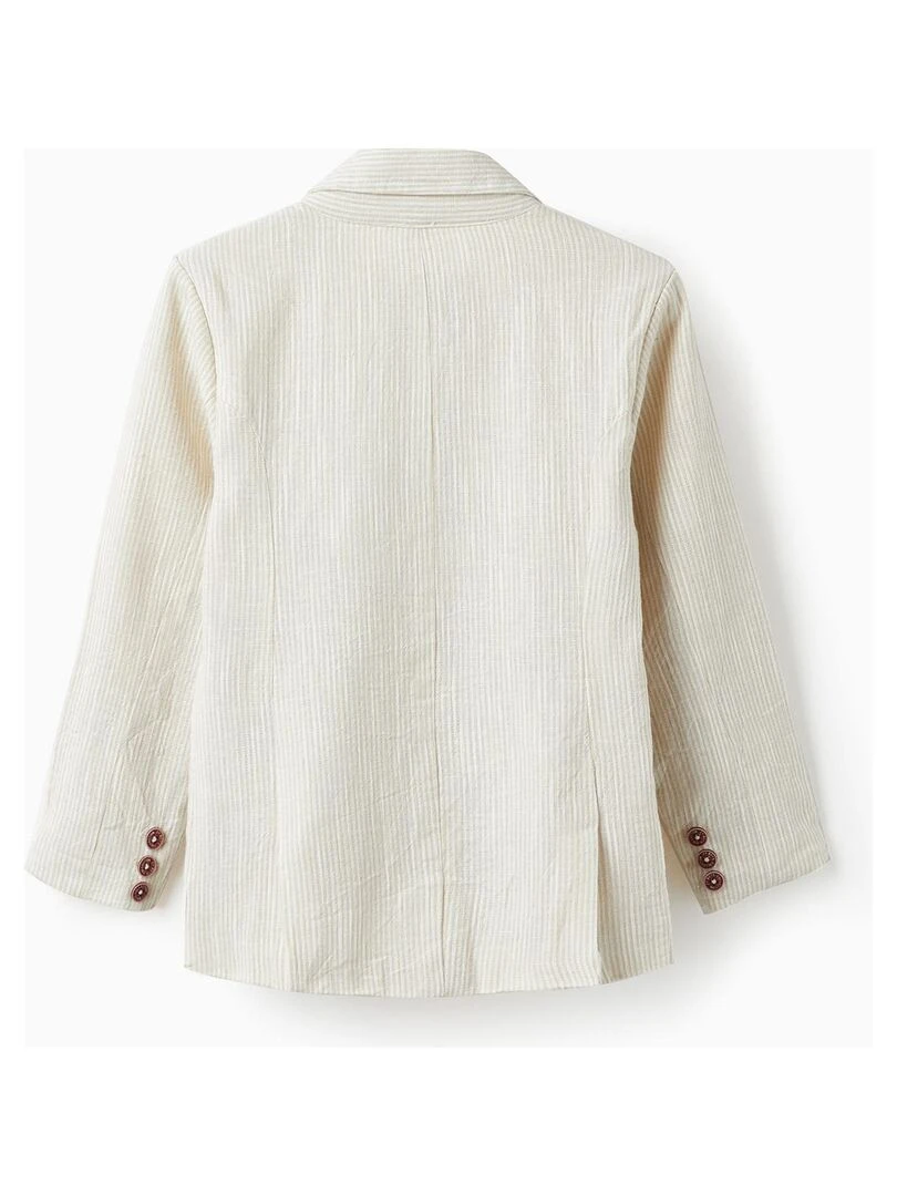 Blazer à Rayures pour Garçon LETS PARTY Beige clair