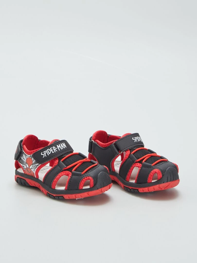 Sandales 'Spider Man' 'Marvel' Noir/rouge