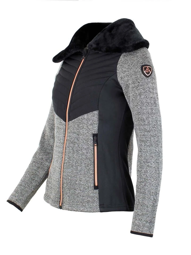 Blouson polaire femme ANTEMOS   Noir Noir