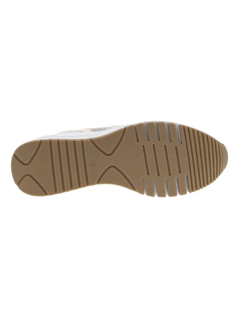 MARCO TOZZI   Baskets basses talon compensé haut   Beige
