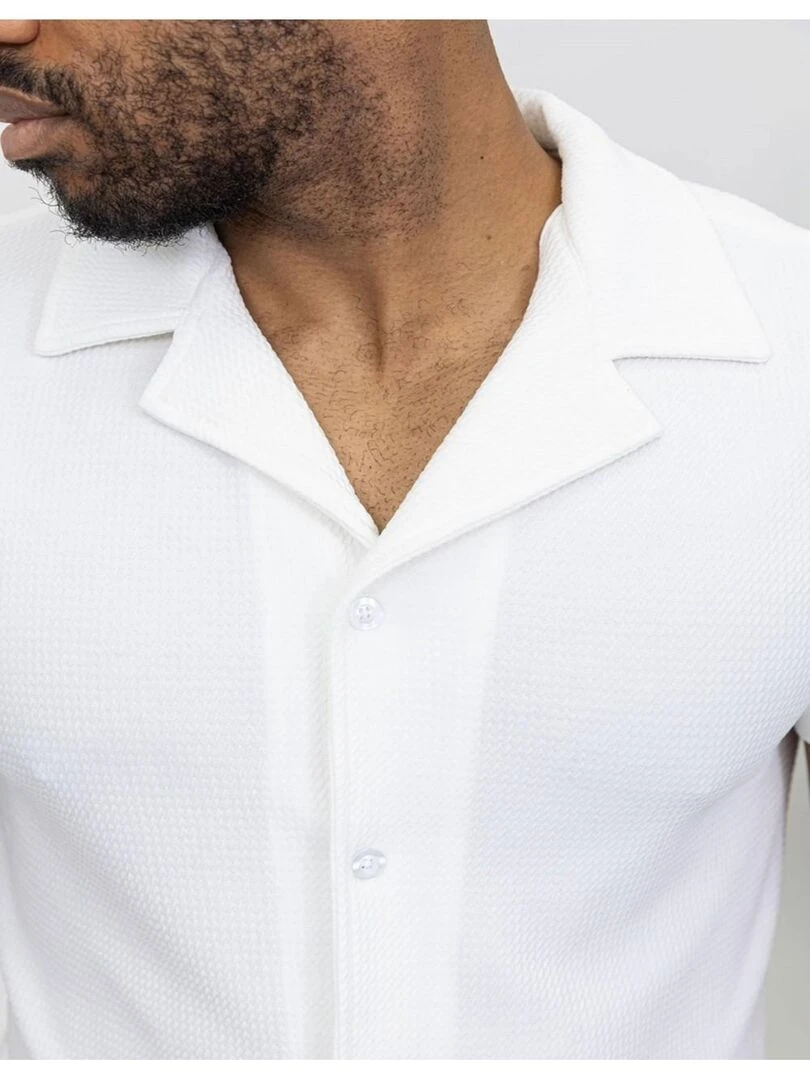 Ensemble Short Chemise Kebello   Blanc Blanc