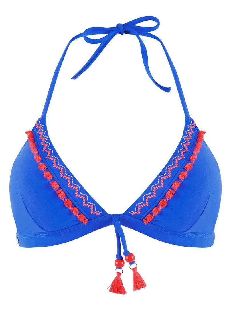 Haut de maillot triangle MAMBO   Brigitte Bardot Bain   Bleu