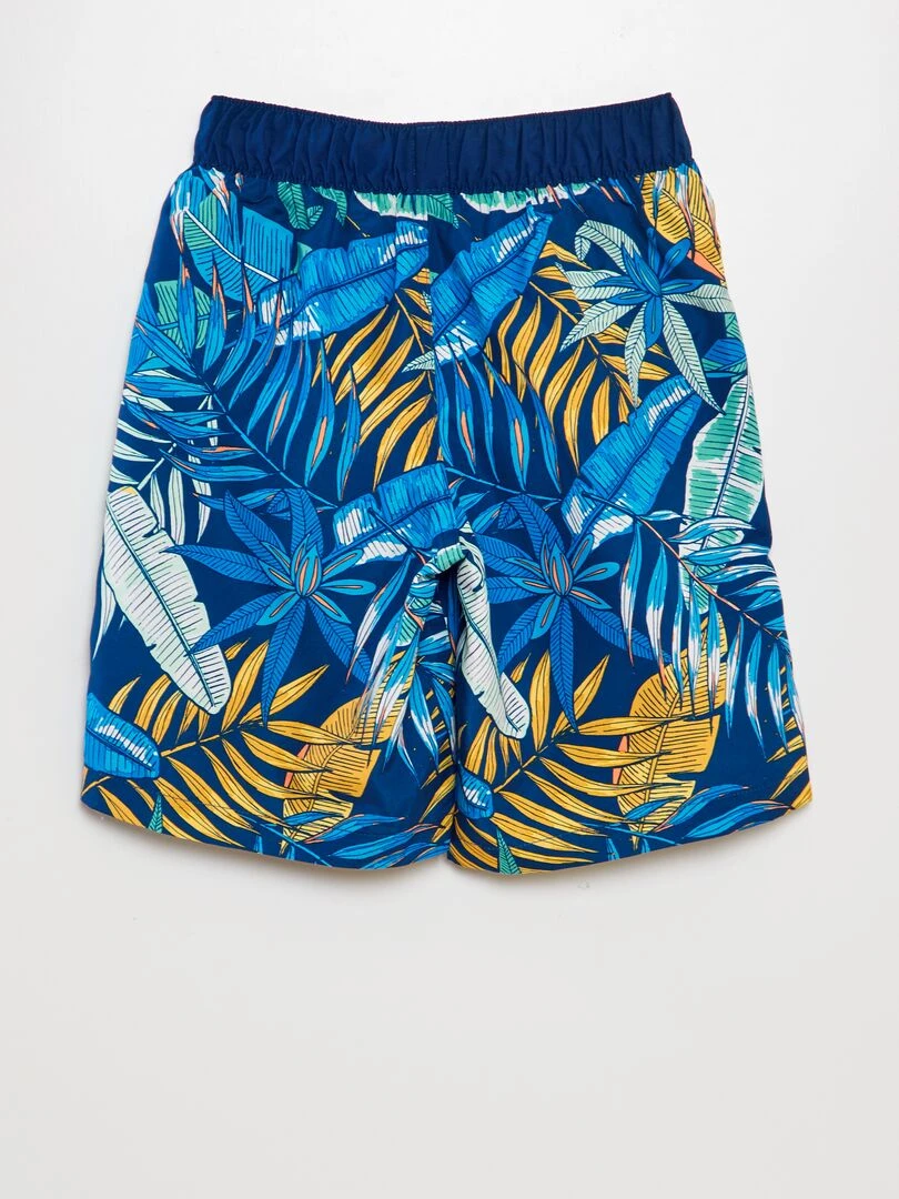 Short de bain long   Bleu