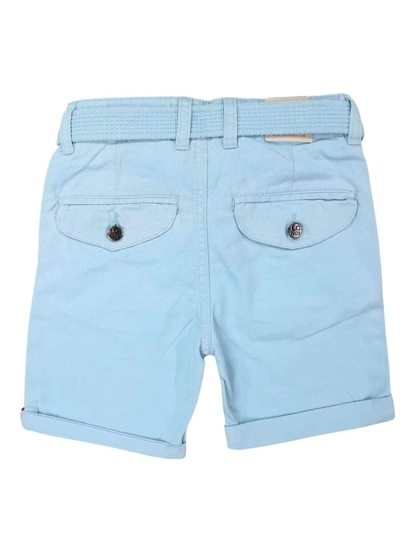 Lee Cooper Bermuda garçon imprimé logo en coton Bleu ciel