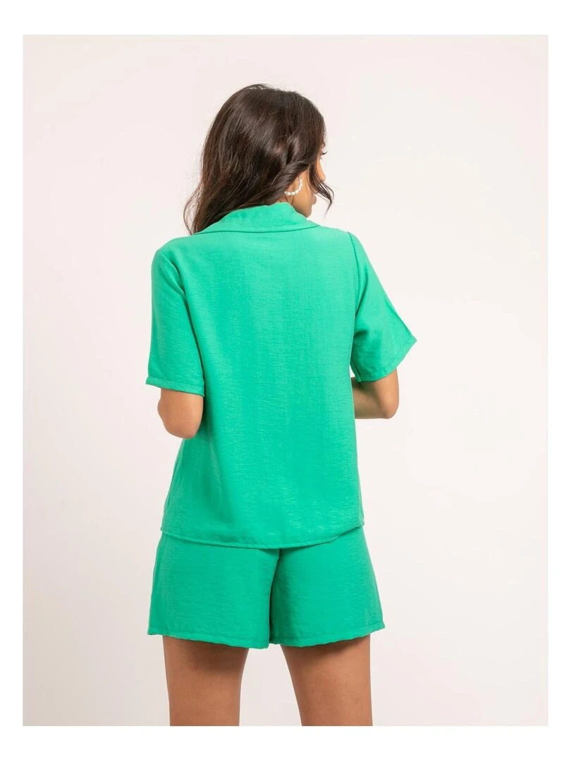 Chemise manches courtes OROKIA Vert