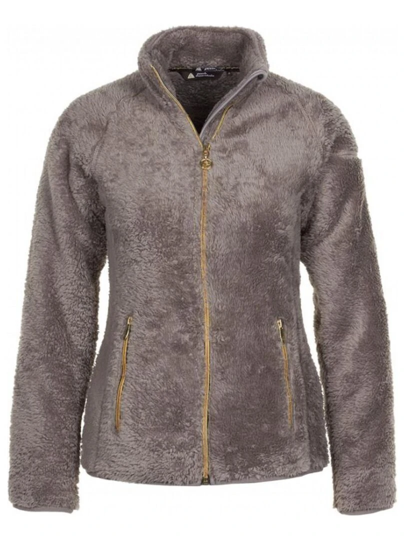 Blouson polaire femme AVIANE Gris taupe