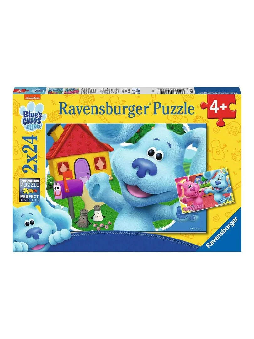Puzzles 2 x 24 pièces : Blue et ses amis : Les amis Blue et Magenta N/A