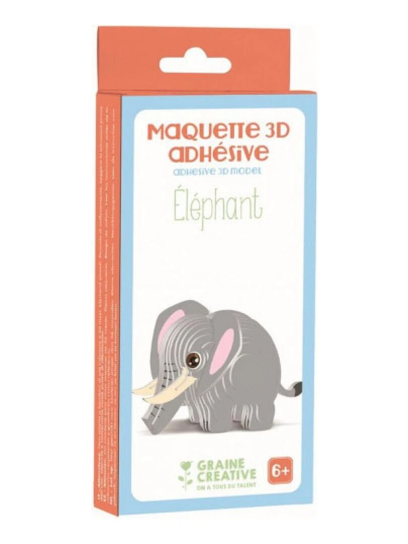 Elephant Maquette en bois 3D a assembler N/A